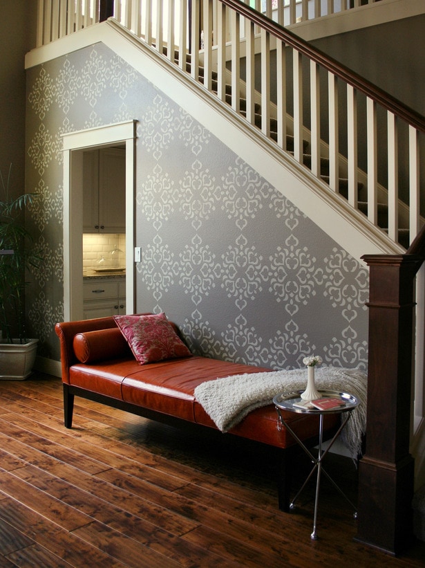 Stencilled accent Wall