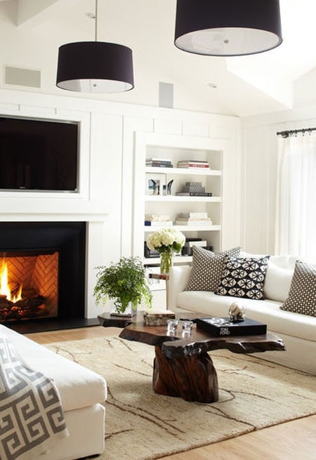 black-and-white-living-room