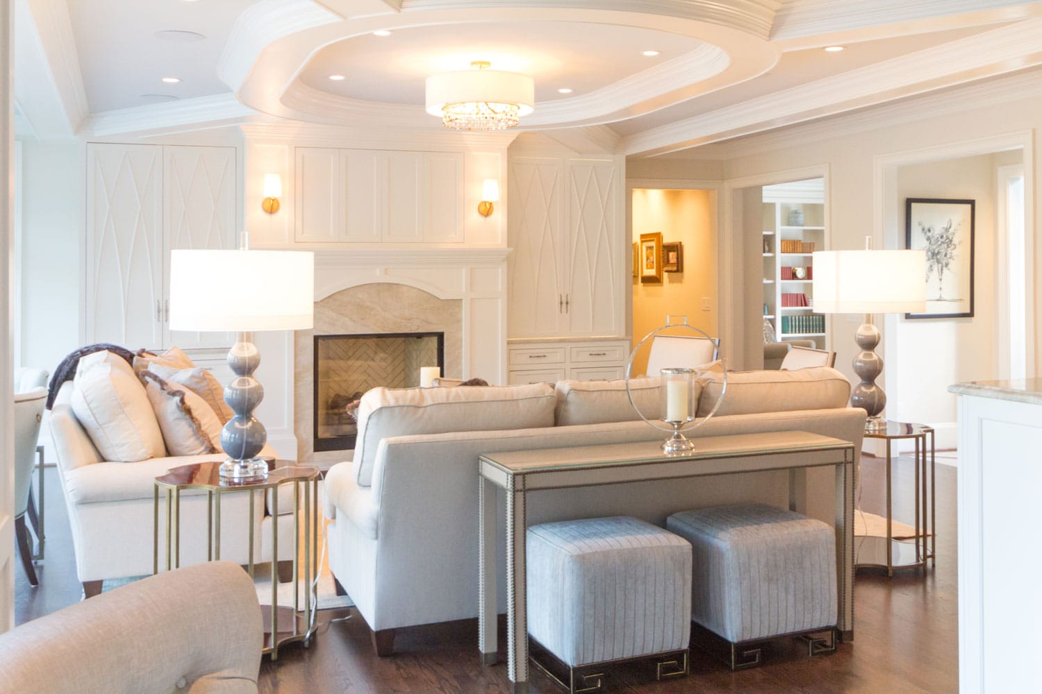 Living area interiors in Riverland Court, Atlanta