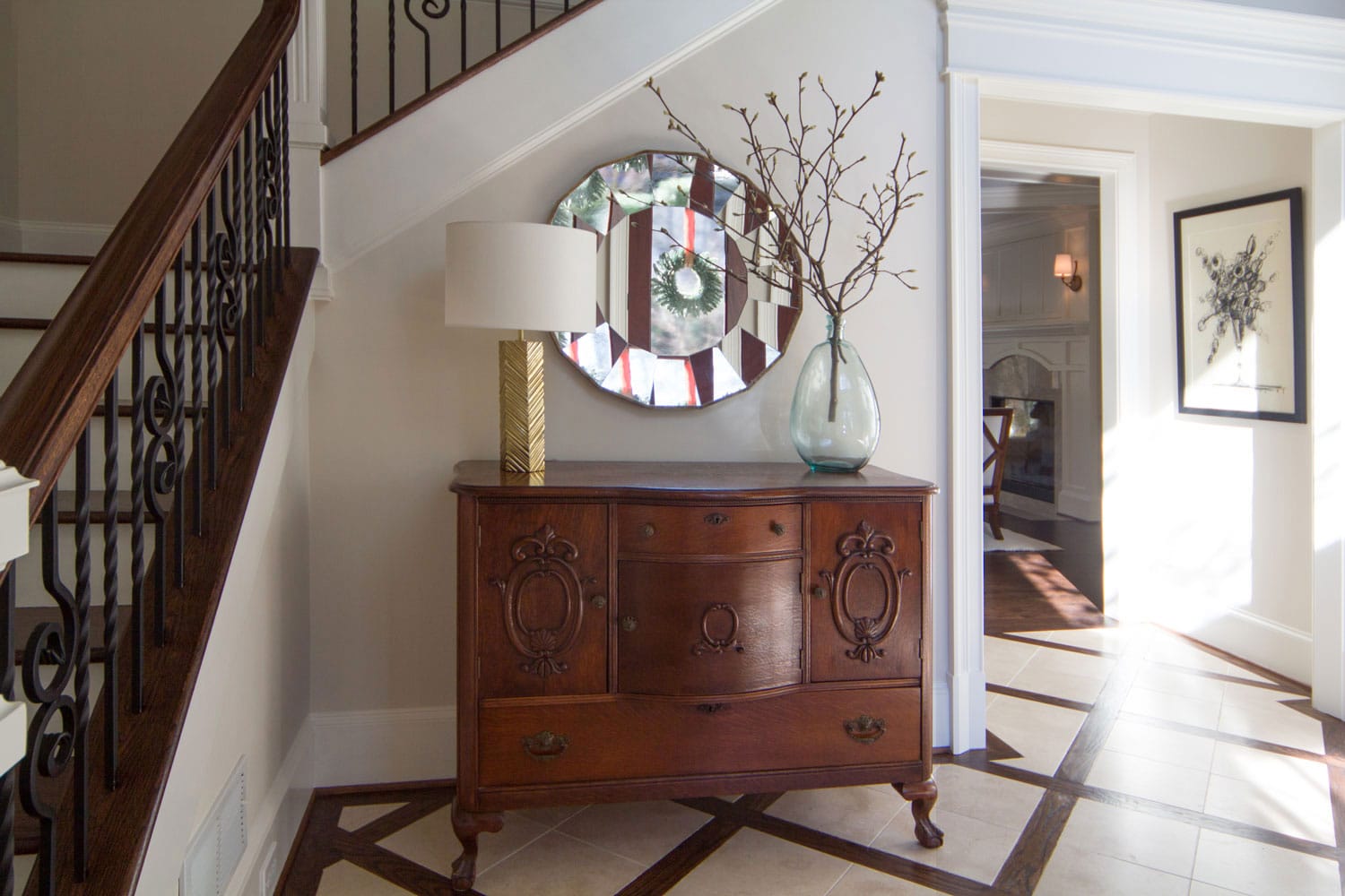 Riverland in Atlanta entryway furniture design