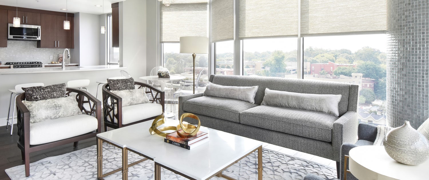 Luxe Atlanta living room interior design