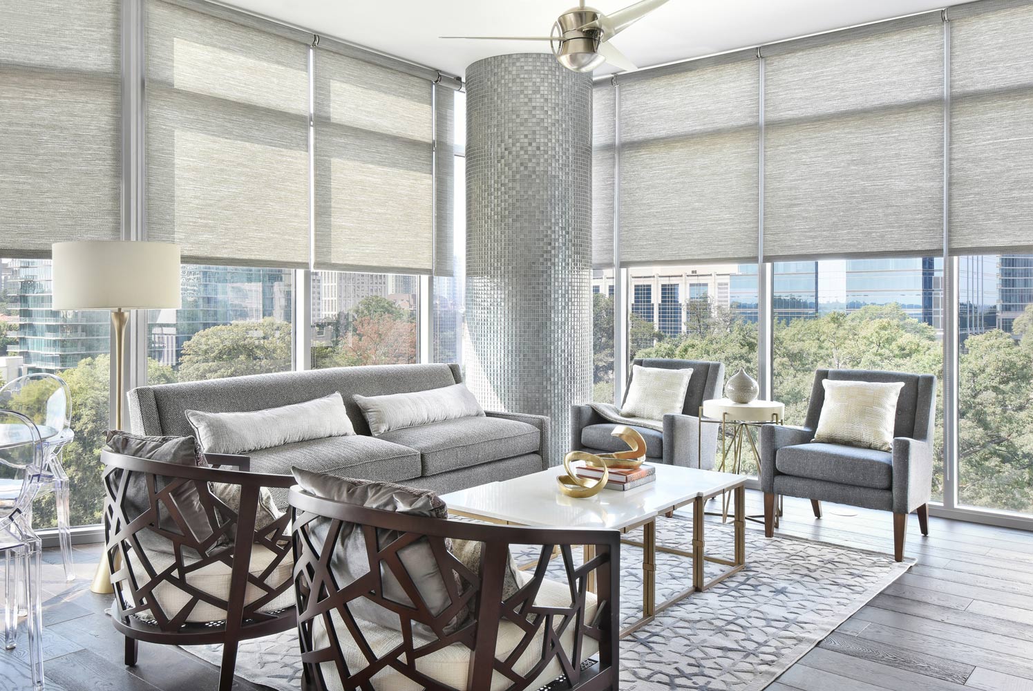 The Luxe in Atlanta living room interior design