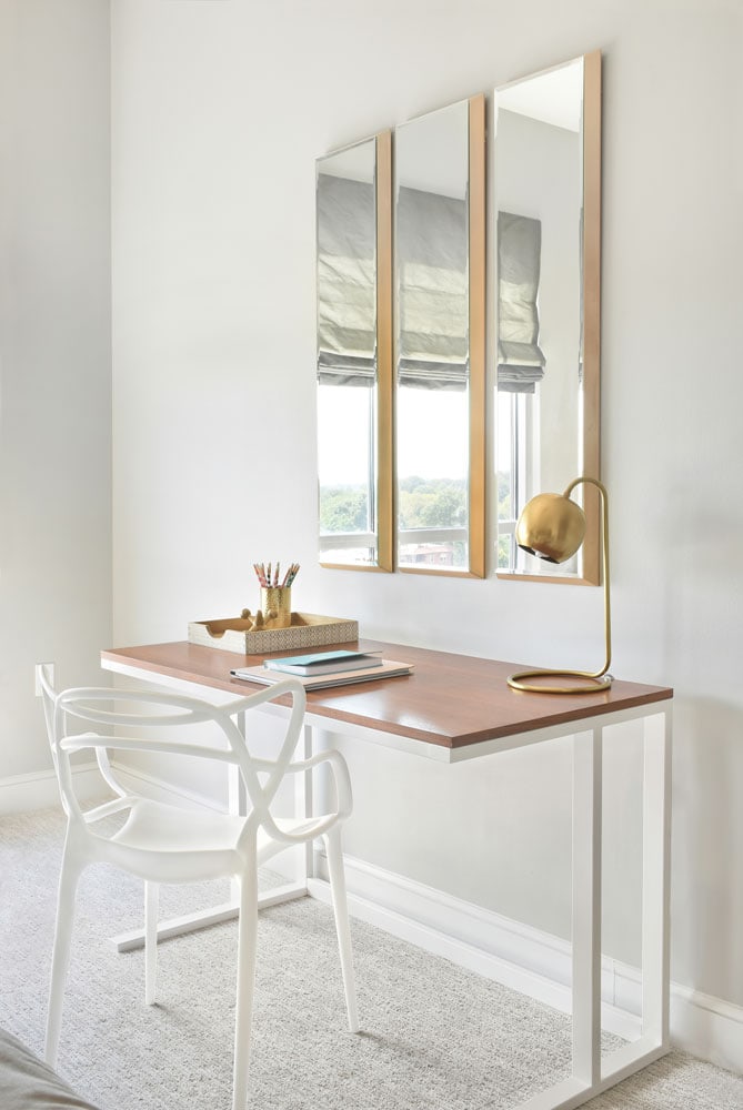 The Luxe guest room desk design in Atlanta