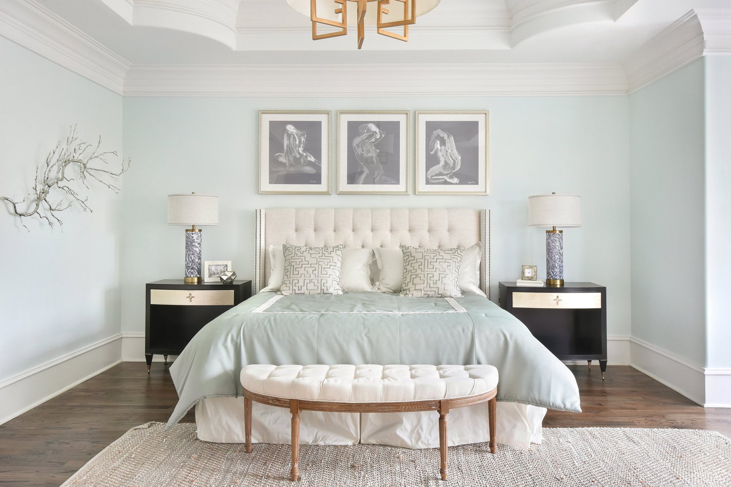 Peachtree Dunwoody master suite interior design in Atlanta