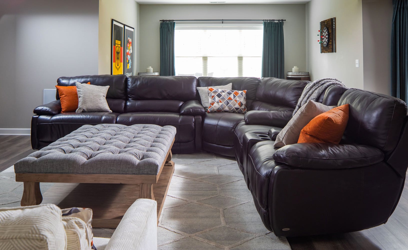 Marietta Cozy Basement Interior Design