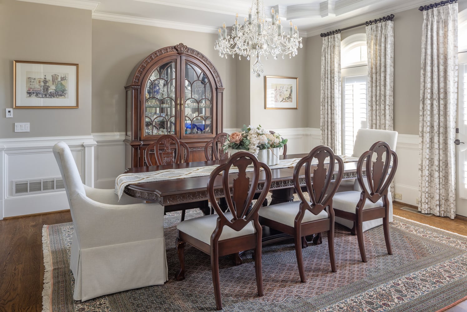 Roswell Inwood Terrace Luxe Dining Room Design