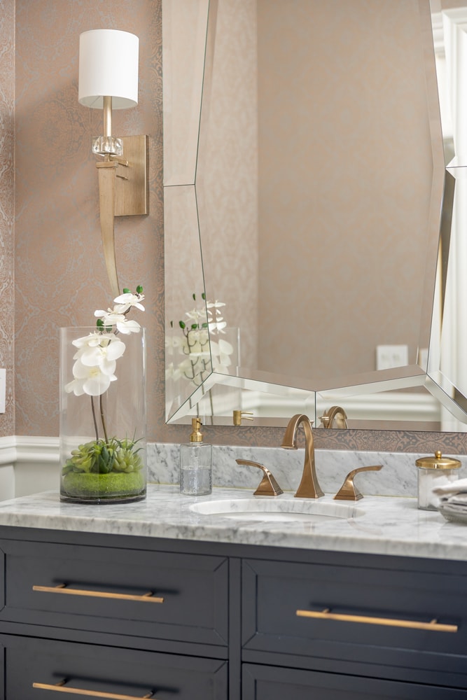 Roswell Luxe Powder Room Design