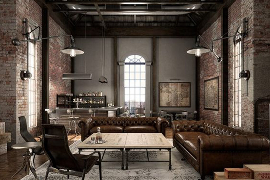 Industrial Style Furniture and Living Room