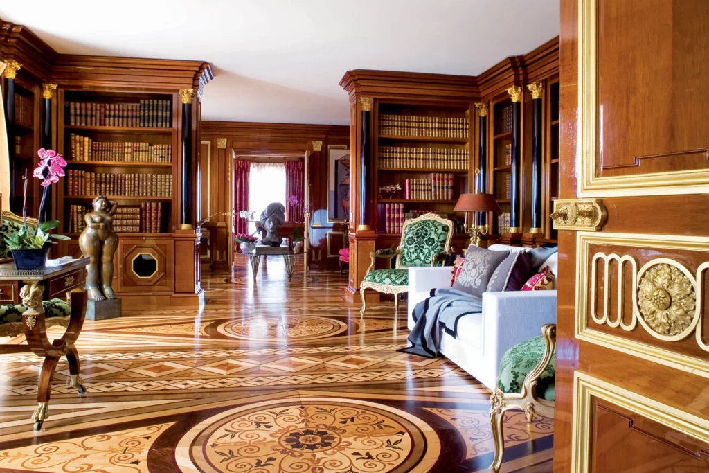 Realisations Empire Bibliotheque Acajou Bronze