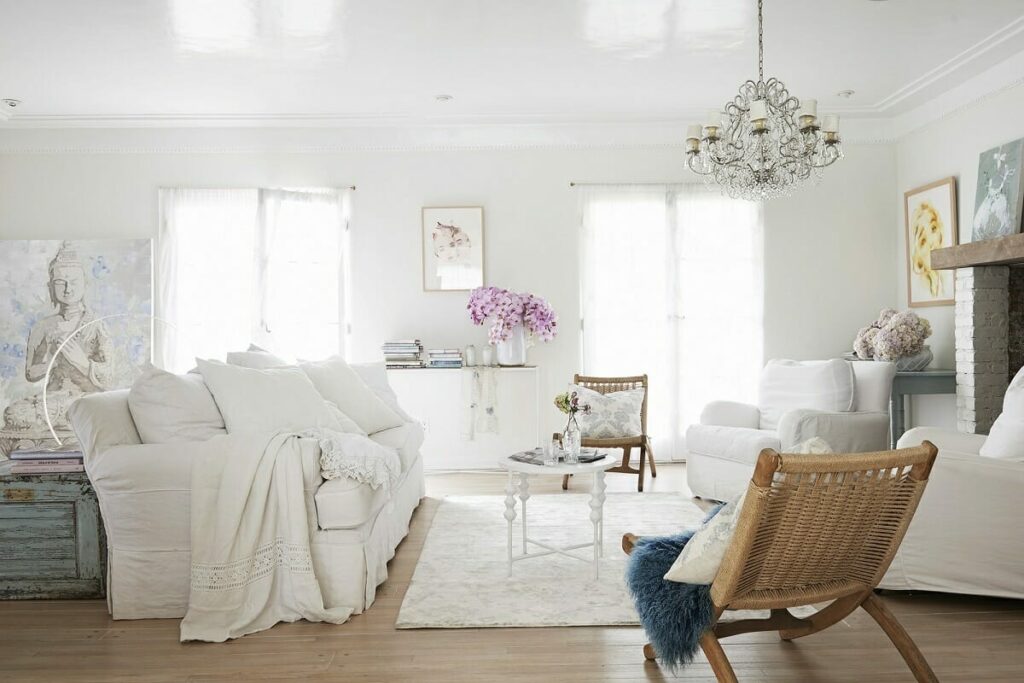 Shabby Chic Furniture With Orchids